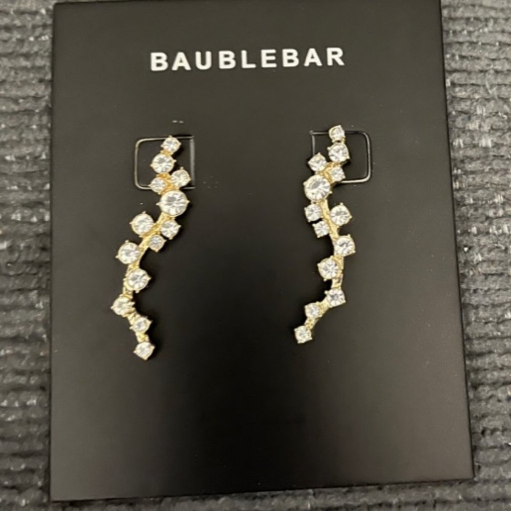 Baublebar Crystal Ear Crawlers Earrings - NWT